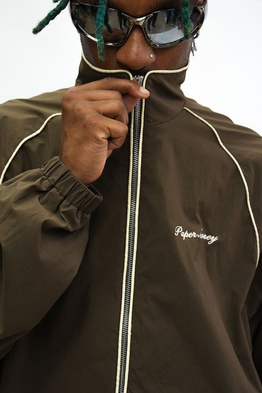 Paper Money Motion Track Jacket - Brown