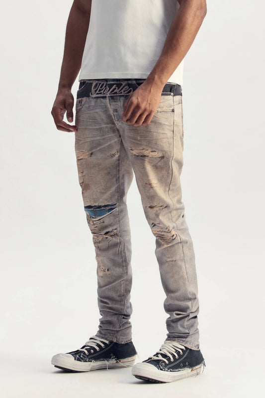 P001 TROMPE L'OEIL BOXER PURPLE BRAND JEANS