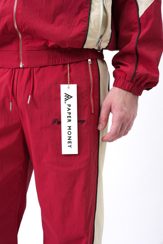 Paper Money Velocity Track Pants - Red