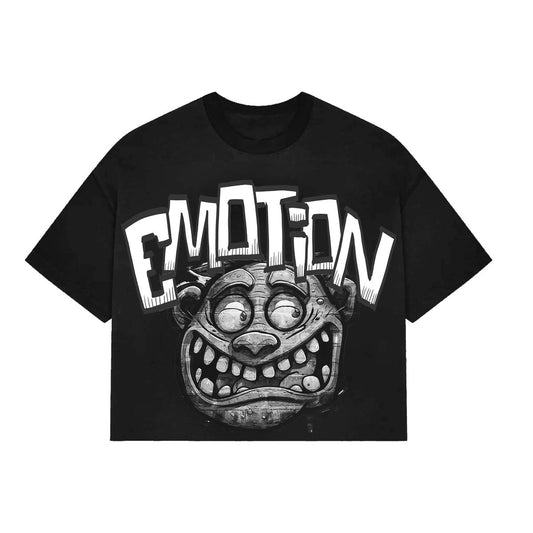 MIXED EMOTION CROPPED SHIRT