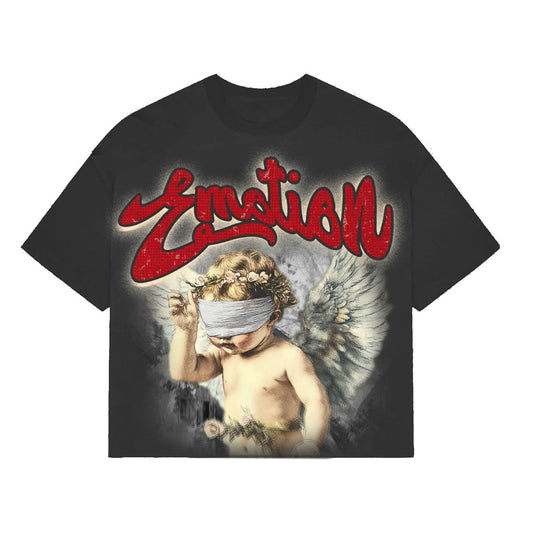MIXED EMOTION CROPPED SHIRT