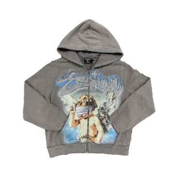 MIXED EMOTION RHINESTONE HOODIE