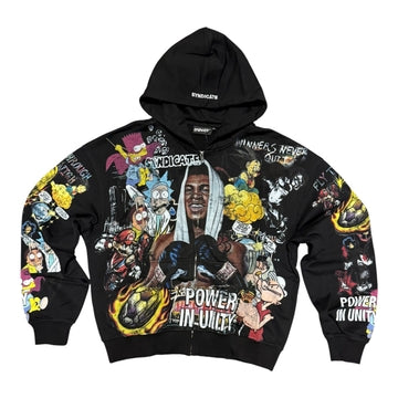 SYNDICATE "Unity" Zip Up Black (SYNFH_13 (2))