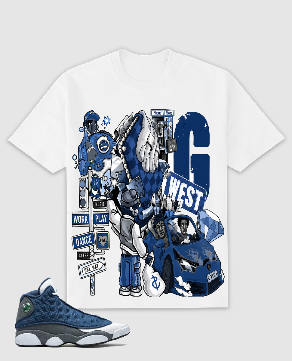 G WEST CITY HUSTLE TEE