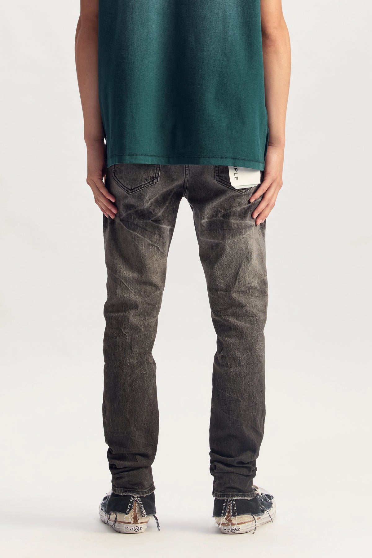 P001 TACKING PURPLE BRAND JEANS