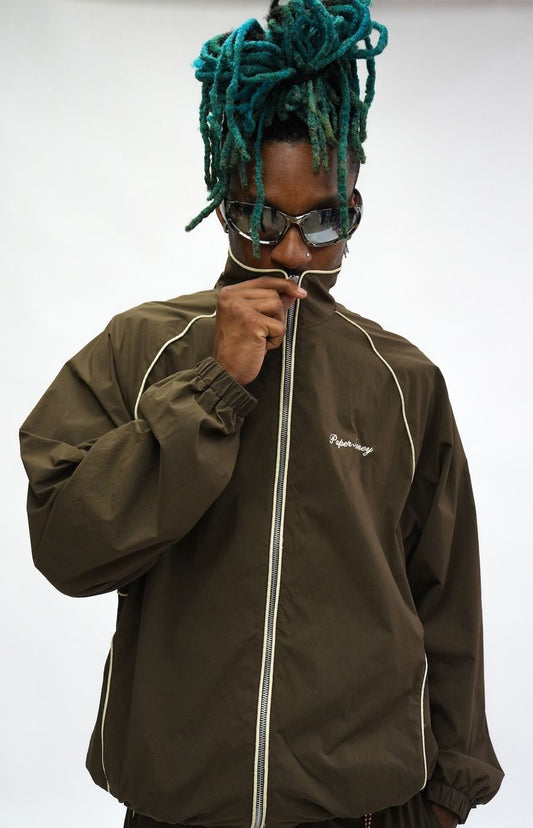 Paper Money Motion Track Jacket - Brown