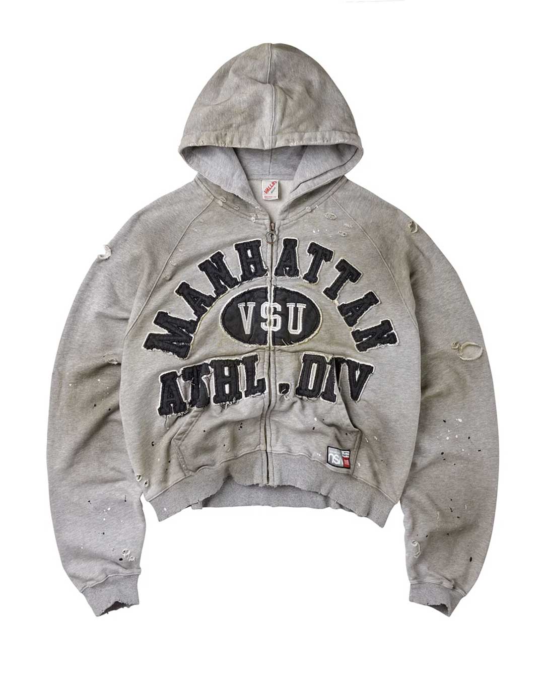 VALE FOREVER MANHATTAN ZIP UP GREY