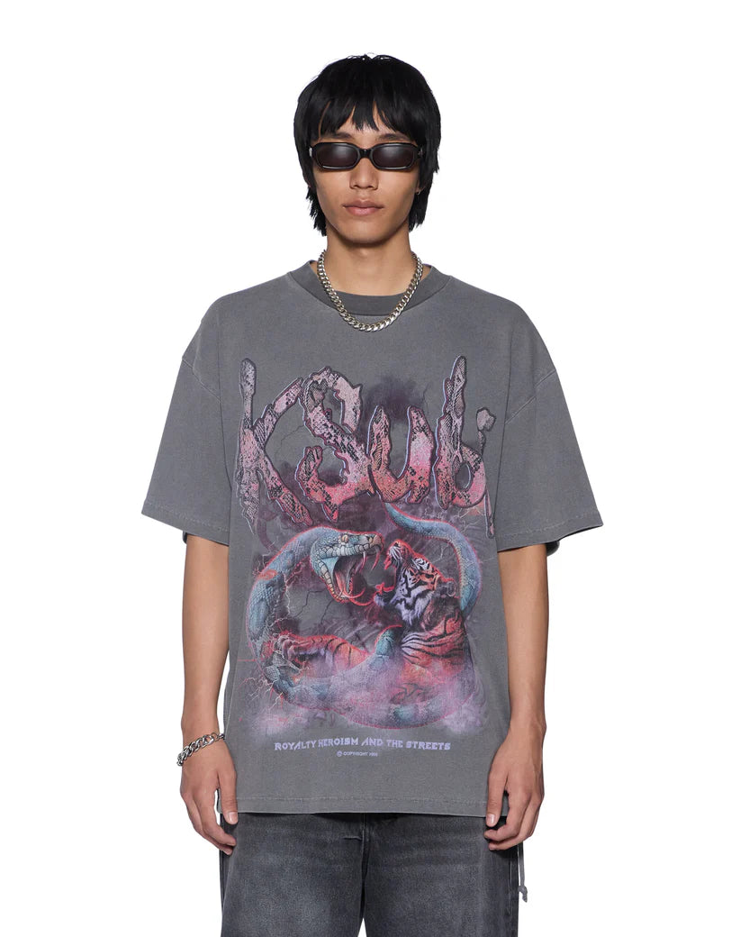 KSUBI SHIRT (KNOTTED EKCESS SS TEE CHARCOAL)