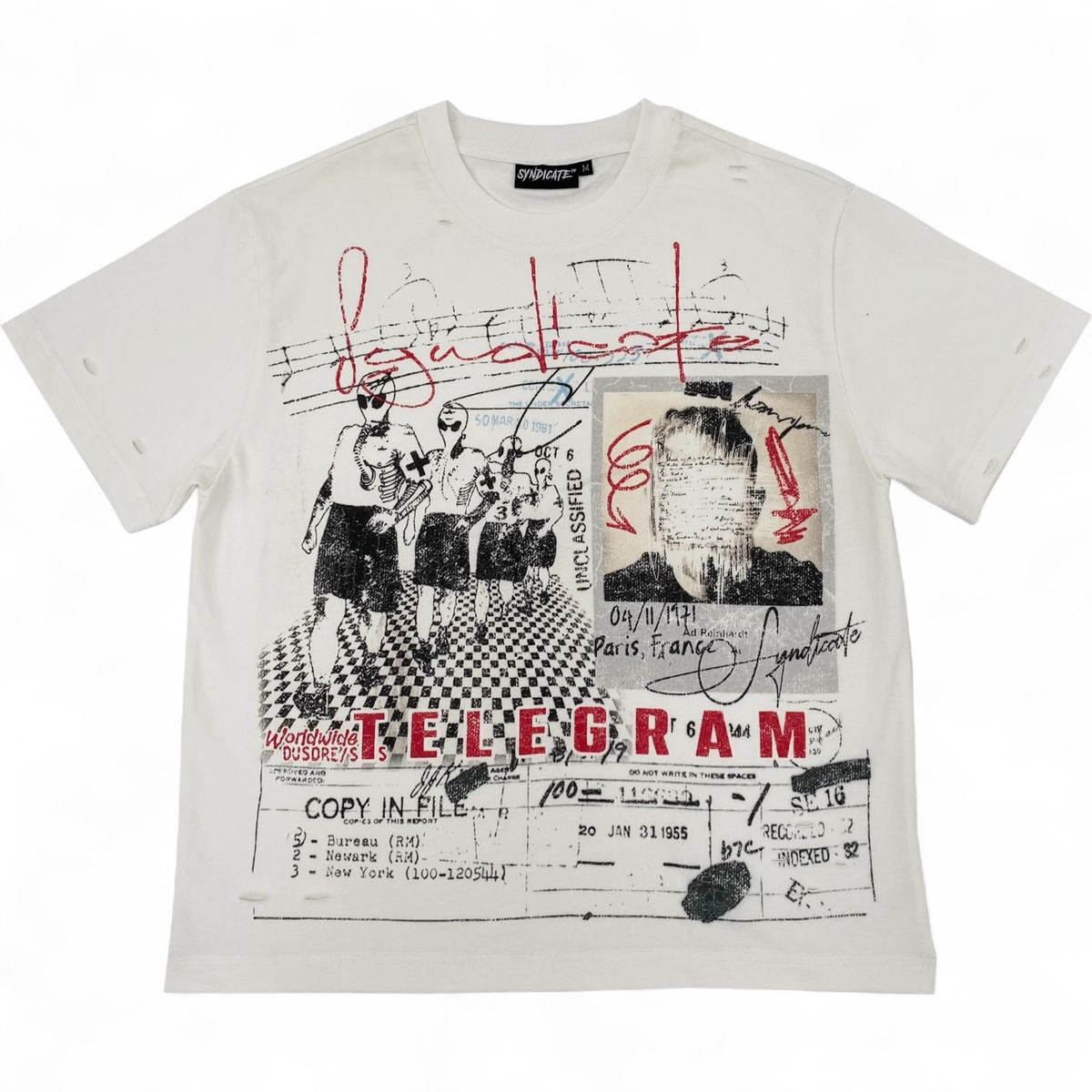 SYNDICATE SHIRT (Telegram" White)