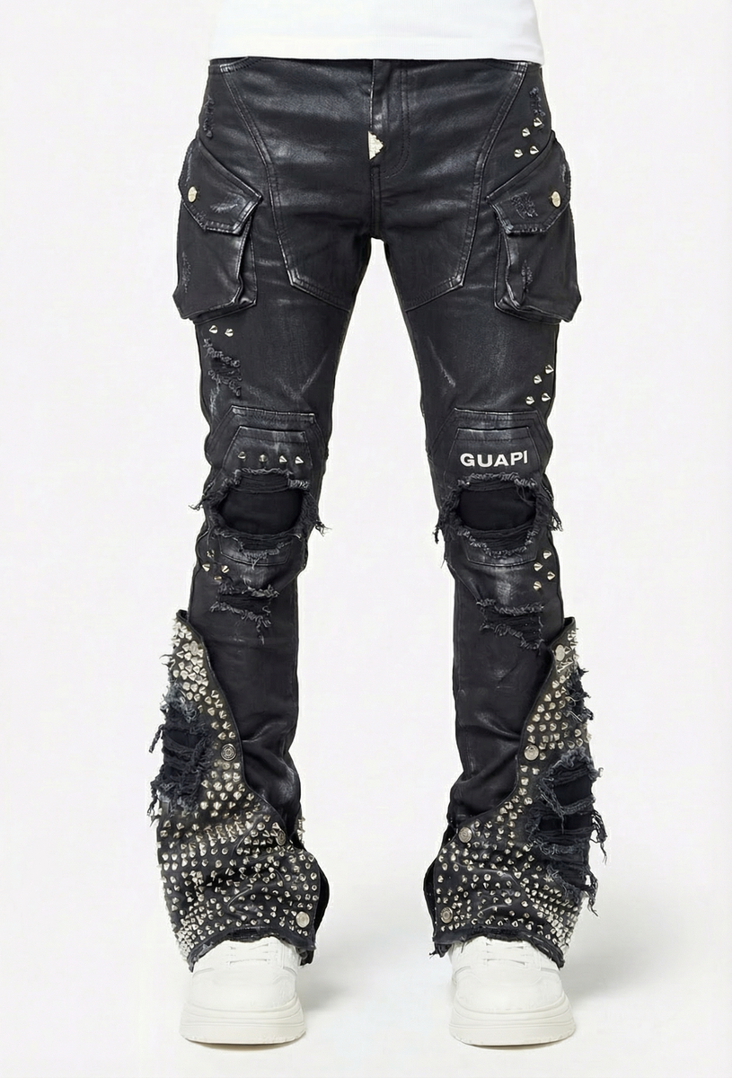 GUAPI JEANS (Black Coffin Arc Waxed Denim)