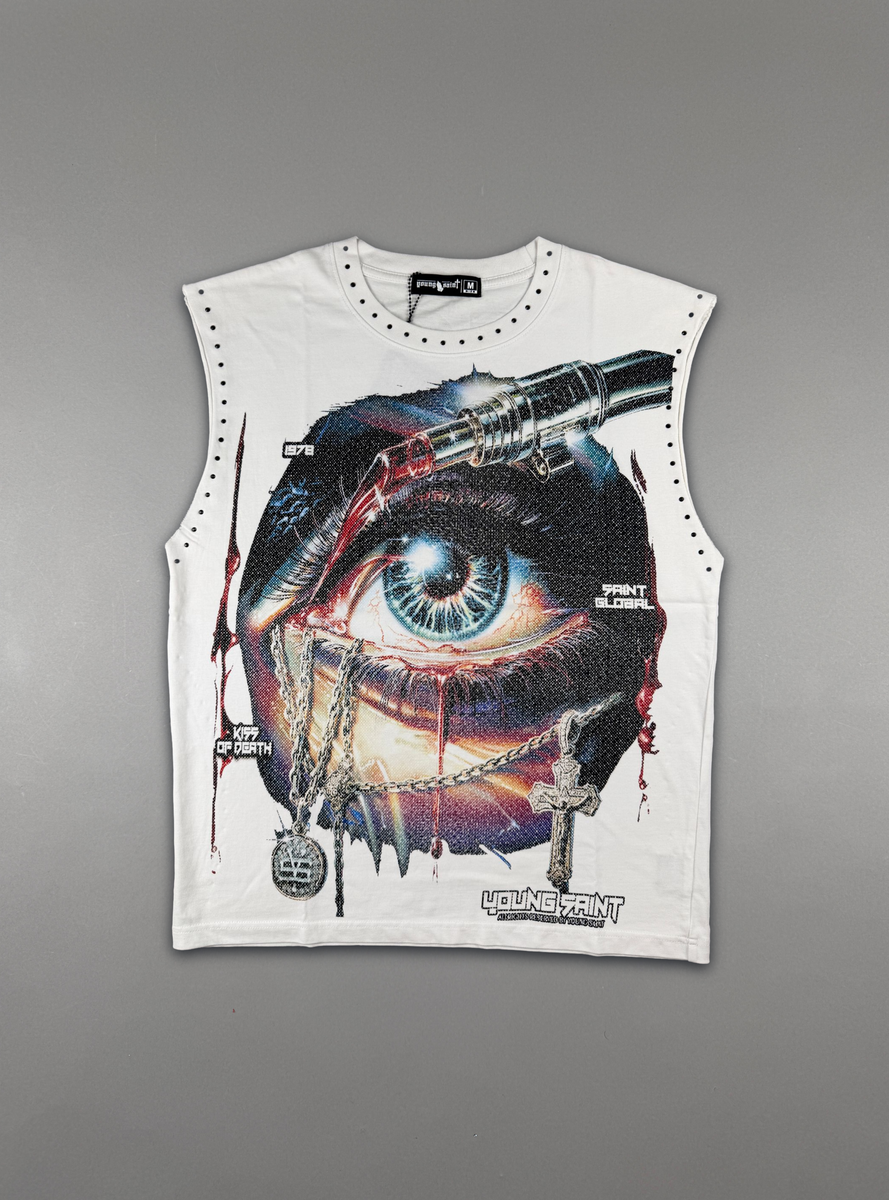 Young Saint Tank Top Trill - White - 01 (Young-Saint-Sum26-White-05)
