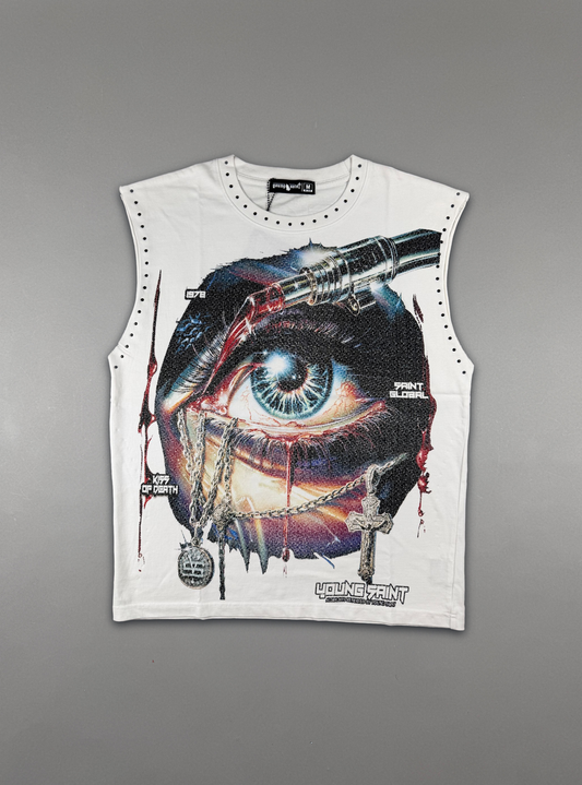 Young Saint Tank Top Trill - White - 01 (Young-Saint-Sum26-White-05)