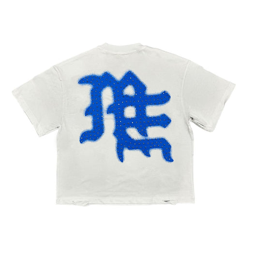 Mixed Emotions Blue ‘End’ Rhinestone Tee
