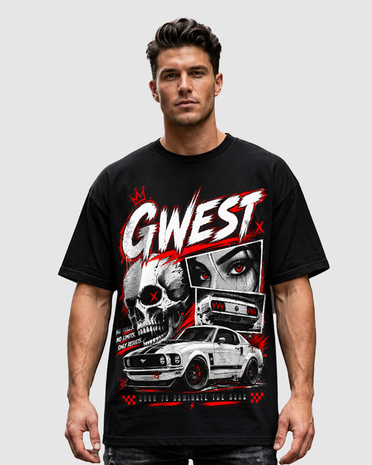 G WEST BORN TO DOMINATE MENS TEE