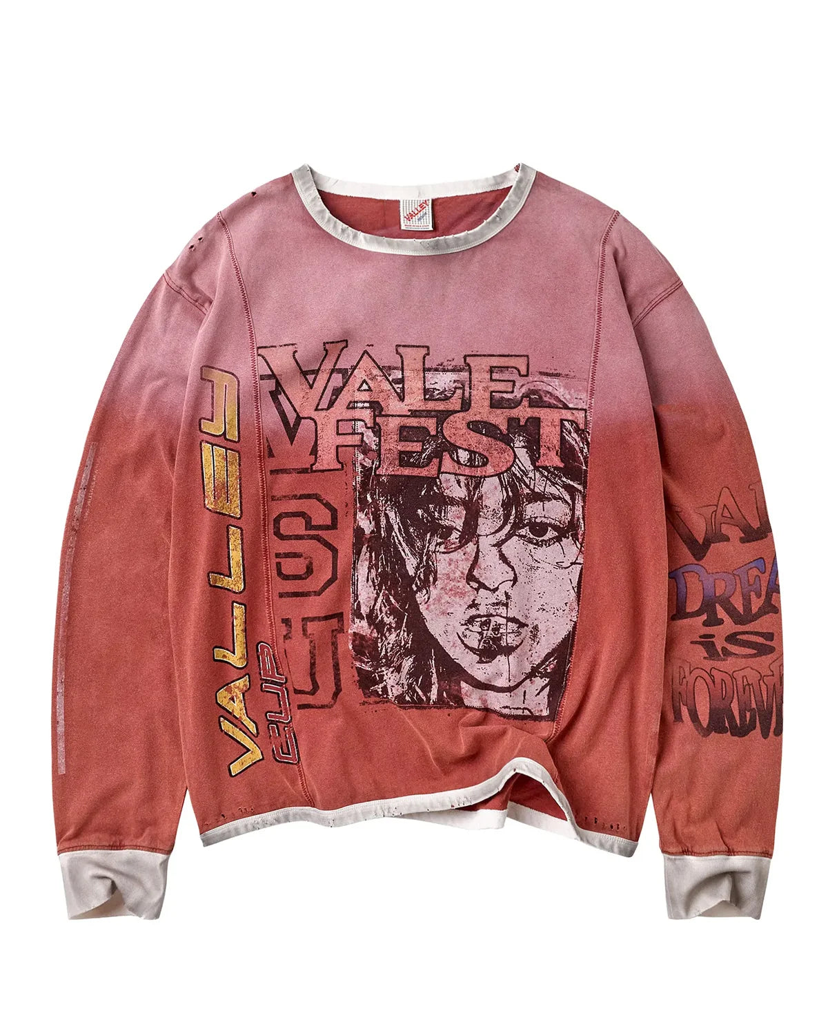VALE FOREVER HOT MESS L/S TEE RED