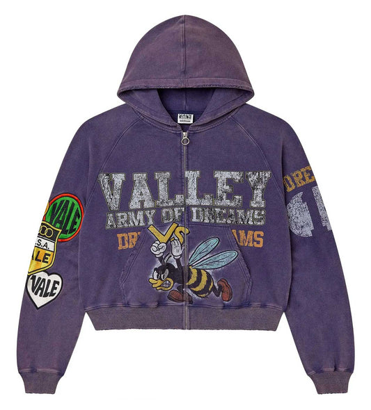 VALE FOREVER ARMY ZIP UP PURPLE