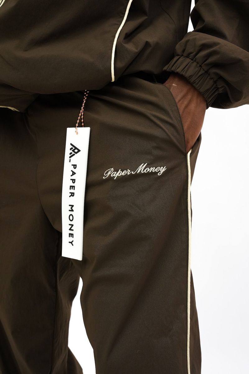 Paper Money Motion-Track-Pants-Brown