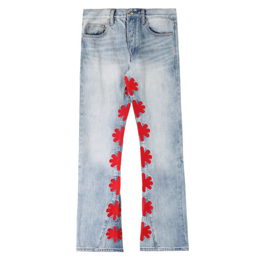 LOST SHDWS DENIM PANT (RED)