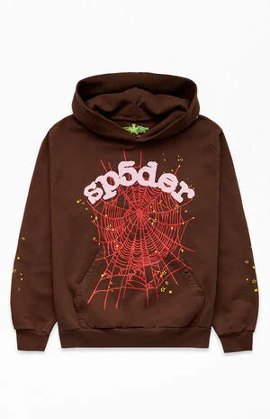 Sp5der Web Hoodie Brown